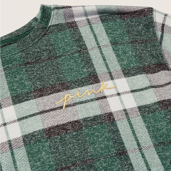 BNWT PINK by Victoria's Secret - UNISEX COZY LONG-SLEEVE SLEEP SHIRT Size Medium - Picture 3 of 8